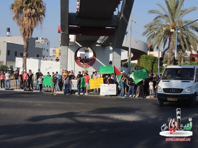 مظاهرة بالطيبة جراء استشهاد محمد ابو خضيرة في شعفاط وسط ترقب الشرطة